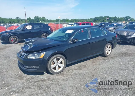 2013 Volkswagen Passat Se из США, поврежденный, VIN 1VWBP7A39DC104977